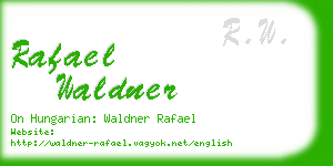 rafael waldner business card
